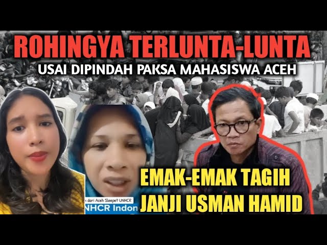 Rohingya Terlunta lunta, Warganet Tagih Usman Hamid Katanya Mau Nampung, KOK??? class=