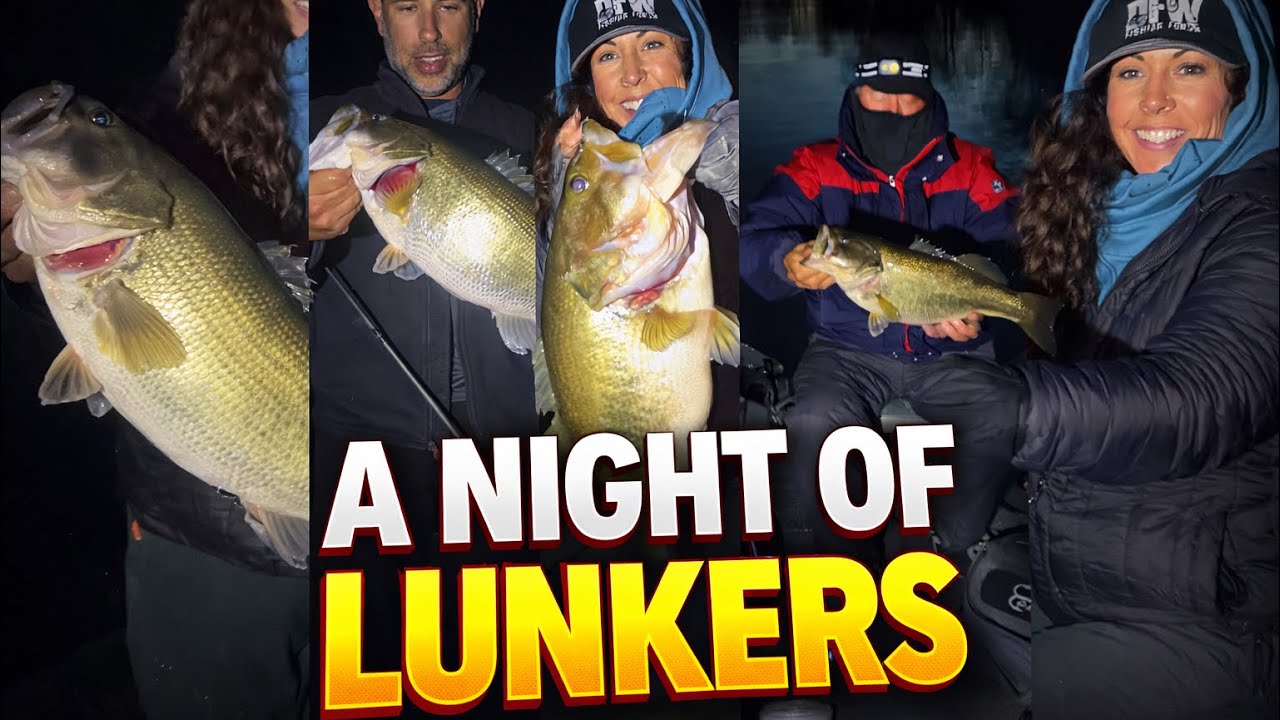 A Night of Lunkers! Tammy Goes on a Big Bass Rampage 🌔🎣