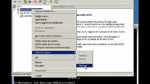 DHCP Configuracion Windows Server 2003