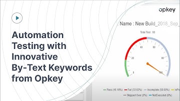 Automation Testing with Innovative By-Text Keywords from Opkey