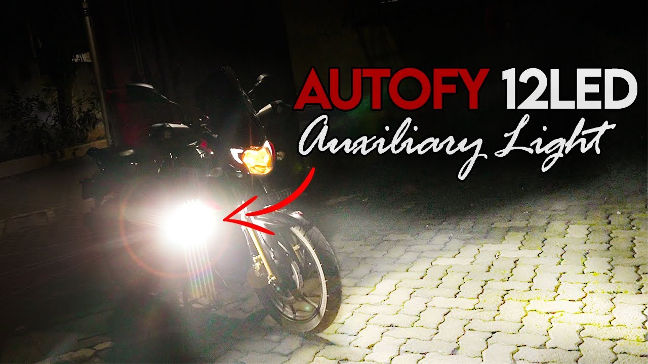 how to install auxiliary lights on motorcycle autofy 12 led fog light