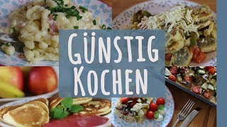 3 Rezepte FÜR 1 EURO | Günstig gesund kochen | Einfache Fitness Gerichte zum Sparen