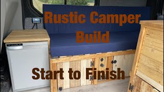 Camper Van Build  Rustic Vivaro Camper.