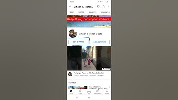 How to Keep All My Subscriptions Private on YouTube Channel | #hrstudentcorner #shorts 🔥