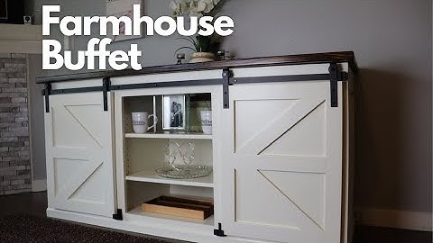 How to Build a Farmhouse Buffet   (You can do this!)