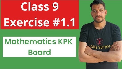 Complete Exercise 1.1. |Maths Class 9 | |KP Board| #class9th #matrix #kpkboard