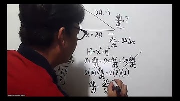 Differential Calculus:TIME RATE PROBLEMS(Triangles)in Engineering by Joshua Soliman(Engr. Mike Samia