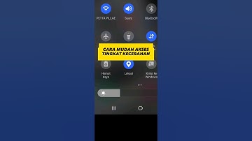Cara mudah akses tingkat kecerahan di panel cepat‼️ #tipsandtricks