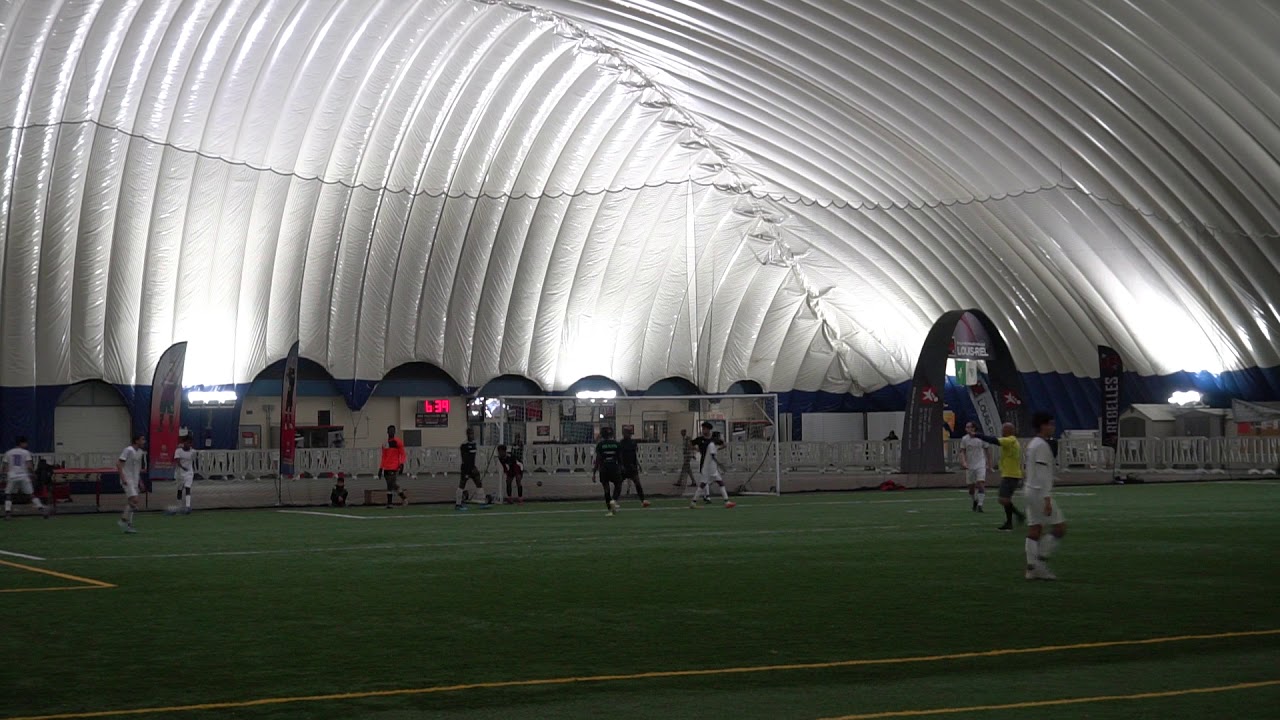 Louis Riel men's indoor soccer league first half YouTube