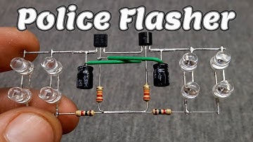 LED Police Flasher Using BC547 Transistor