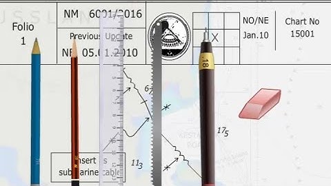 Admiralty Nautical Chart correction | How to insert a submarine cable | Admiralty Notices to Mariner