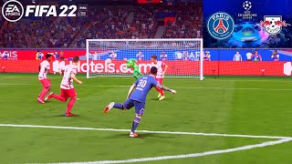 FIFA 22 Next Gen // PSG Vs RB Leipzig [Uefa Champions League] Simulation 4K 60Fps