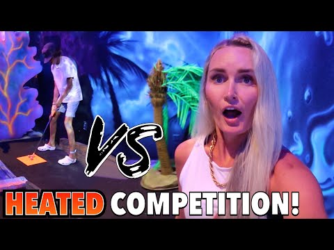 ULTIMATE COMPETITION GETS HEATED IN MINI GOLF BATTLE BETWEEN FAMILY MEMBERS! SHOWDOWN FACE OFF GAMES