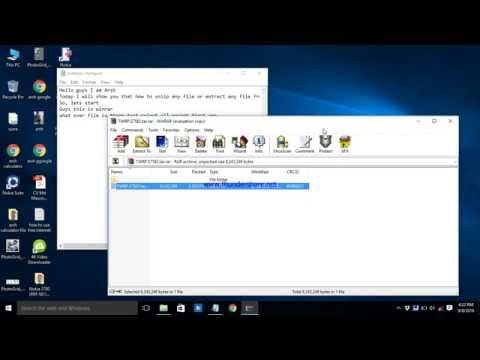 How to extract file from winrar by Arsh