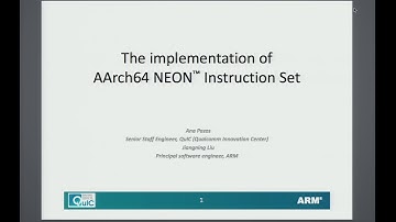 2013 LLVM Developers’ Meeting: “aarch64 neon work”