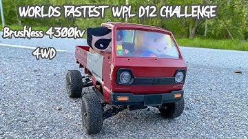 #WFD12 Worlds Fastest WPL D12 challenge : modified fwd/4wd