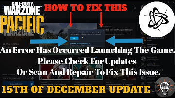 COD: Warzone Pacific Update- How to Fix ( an error has occurred launching the game. ) ✅*NEW UPDATE*