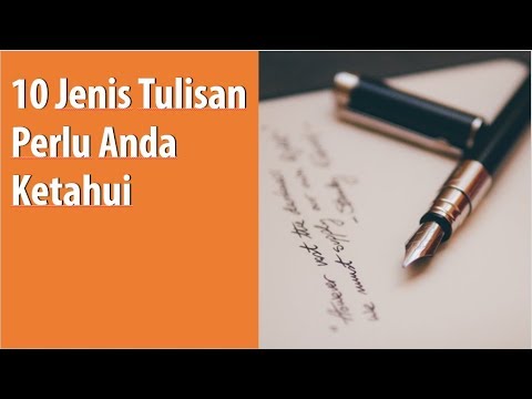 Video: Apakah jenis tulisan?