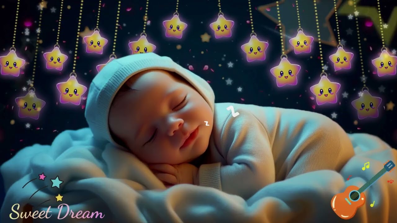 Deep Baby Sleep Music 🌙 Mozart Brahms Lullaby ♫ Sleep Fast & Calm Night