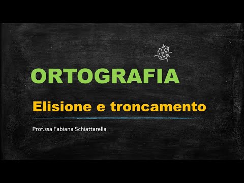 Ortografia - Elisione