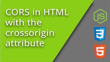 HTML crossorigin attribute