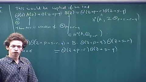 Sam Grushevsky (Princeton Univ.) / Lectures on abelian varieties and integrable systems 3