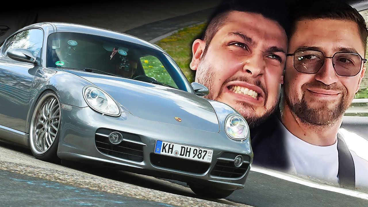 😱TERRIFIED Passenger in Porsche 987 Cayman S // Nürburgring