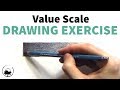 Value Scale Drawing Exercise for Shading Without Blending