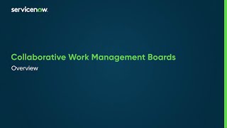 Collaborative Work Management Boards | Overview