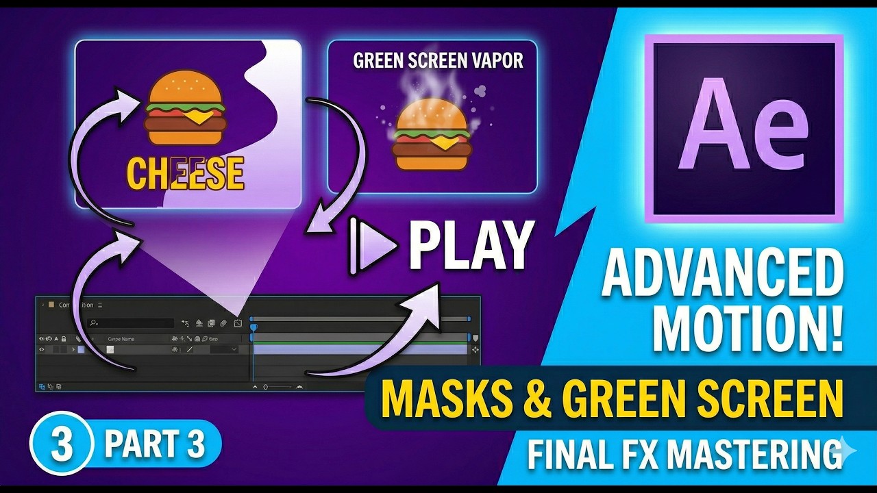 Part 3: Animating Text and Masking Effects in After Effects - YouTube