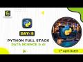 Python Full Stack Data Science & Analytics | Day 5 | 1st April 2026 Batch | FirstBit Solutions