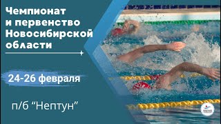 Чемпионат и первенство Новосибирской области по плаванию. Второй день