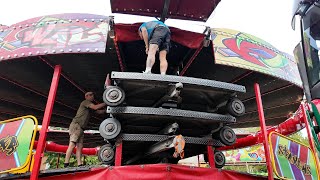 Stevens Fun Fair Building Up in Eastleigh | Star Flyer Pull on & Much More!