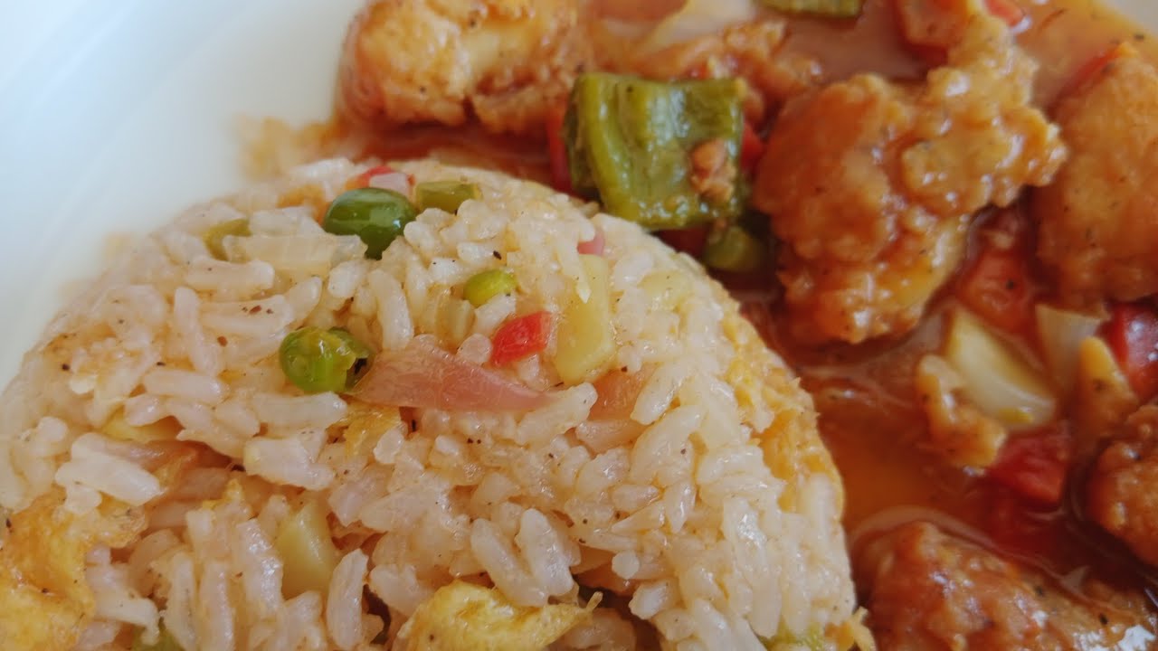 *Chicken Manchurian*with *Egg Fried Rice*Restaurant Style 