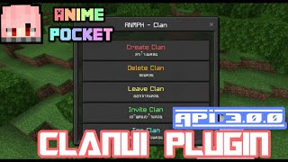 ClanUI Plugin | Minecraft ​Pocketmine | API​ 3.0.0 [Review]