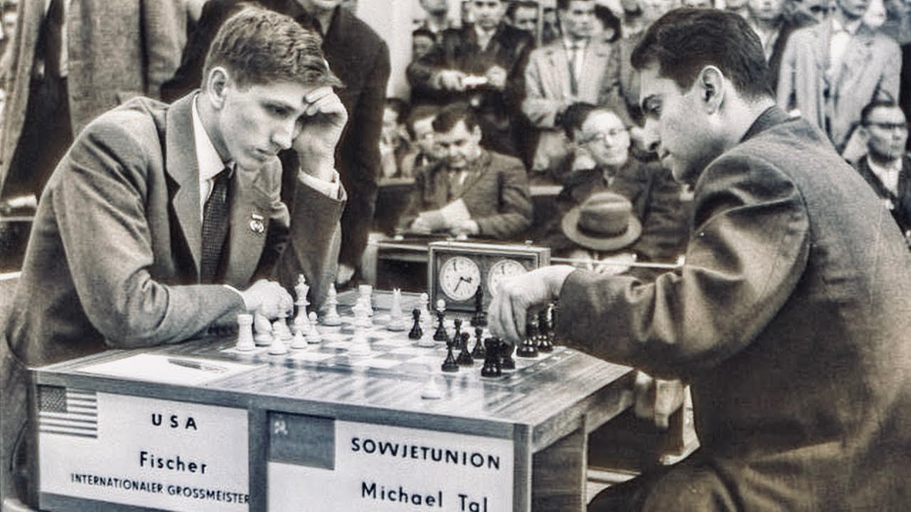 Robert James Fischer vs Mikhail Tal, 1962 #chess #chessgame 