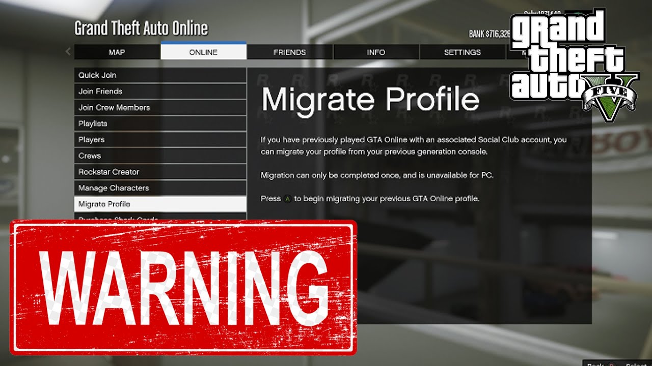 Warning Before You Transfer Your Character To Next Gen In GTA Online 