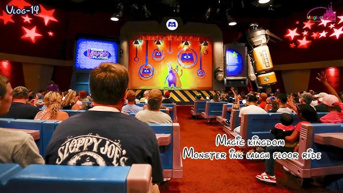 Disney World Monsters Inc Laugh Floor Comedy Show Scrapbook Paper Die Cut  Piece