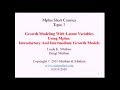 Introductory and intermediate growth modeling - Mplus Topic 3, Part 2