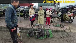 Explore the market km 34 ,bao thang,  lao cai, vietnam