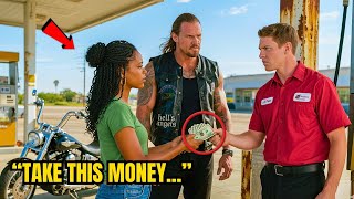 Black Woman Pays For A Hells Angels Gas, The Next Day, Dozens Of Bikers Show Up At Her Door