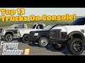 Top 13 Pickup Trucks On Console! | Farming Simulator 19