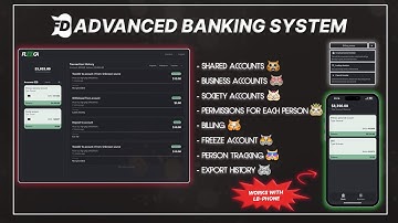 [FIVEM][QB/QBOX] Advanced Banking /w Shared/Society/Business Accounts & Billing