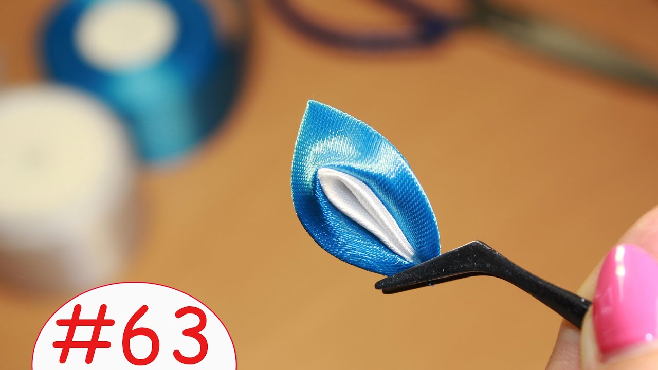 Двойной вывернутый лепесток Канзаши / Все лепестки Канзаши #63