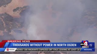 Weather temps around the Willard Peak fire and evacuation center set-up