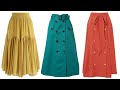 Plain Aline midi skirts for women 2k20 // Beautiful middi skirts