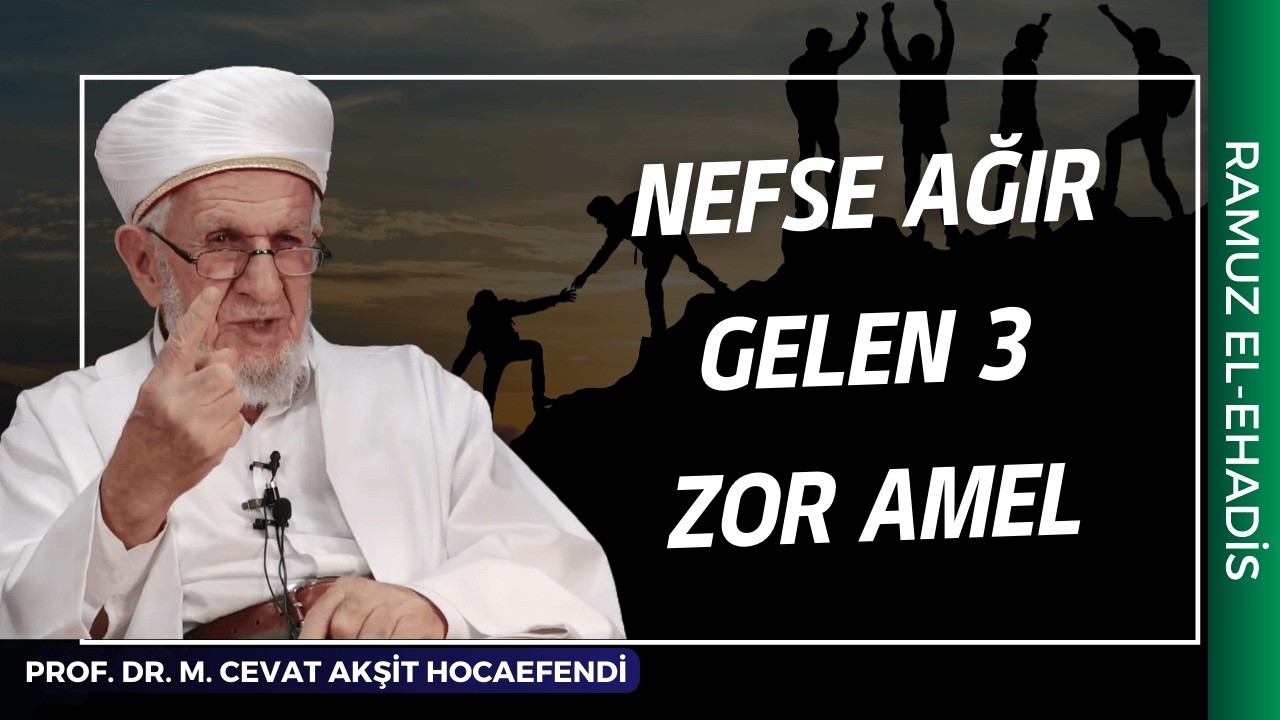 Nefse Ağır Gelen Ameller Yapmak | Prof. Dr. Mustafa Cevat Akşit