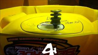 FOUR Spinning-Stacked BeyBlades!!! bb18Libra's Amazing Idea In ENGLISH!!