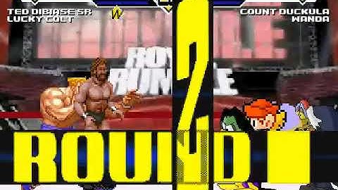 Ted Dibiase and Lucky Colt vs Count Duckula and Wanda MUGEN BATTLE