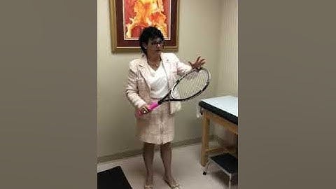 Tennis Players With Tennis Elbow ... Watch This Video For Tennis Racquet Tips That Help Reduce Pain